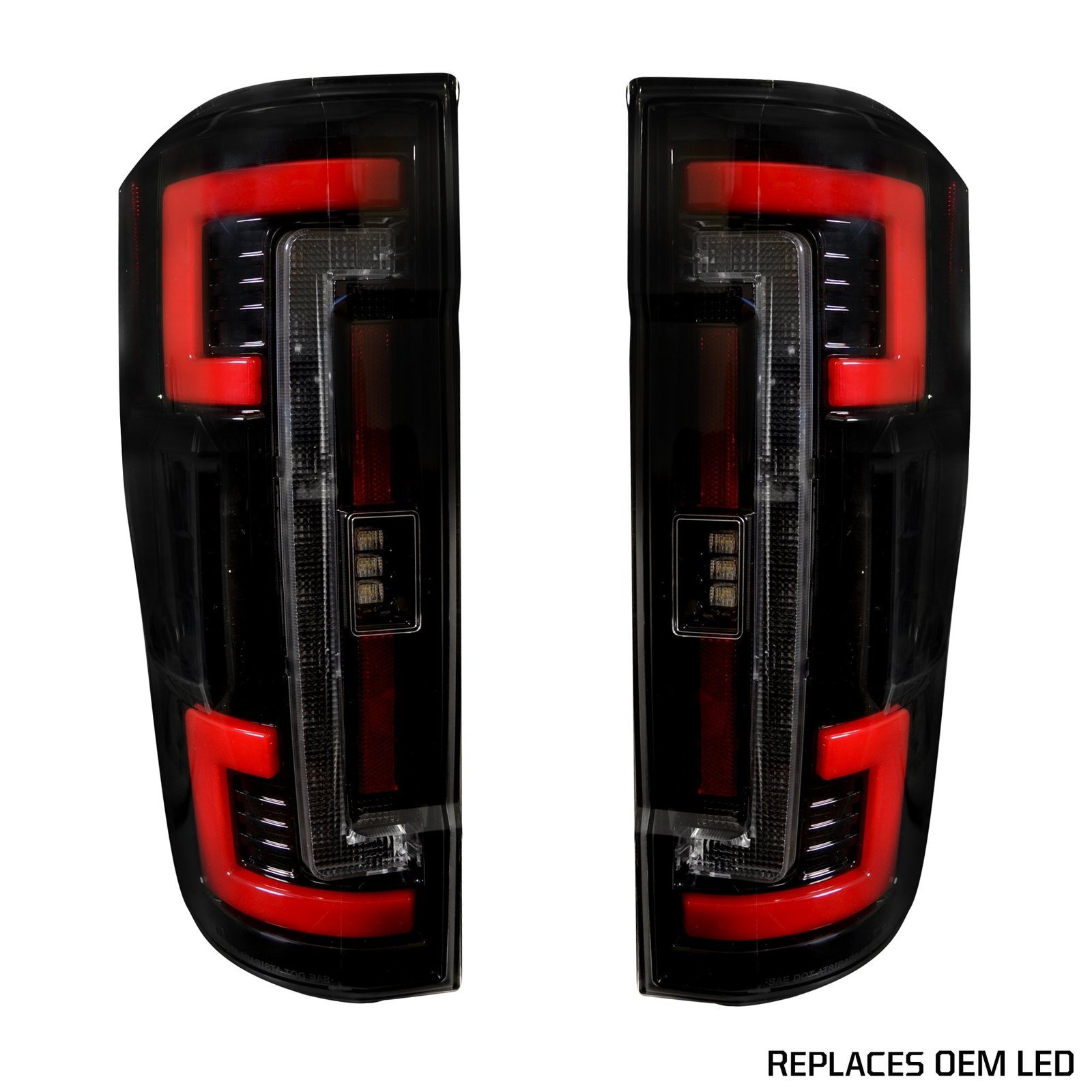 Ford Super Duty 20-22 (Replaces OEM Halogen) Tail Lights OLED in Smoked - Image 8