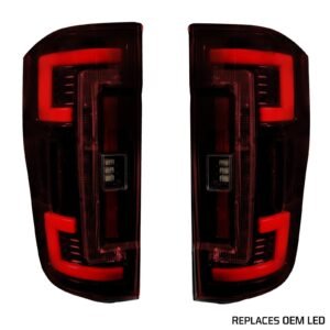 Ford Super Duty F250/350/450/550 17-19 Tail Lights OLED in Red - Image 1