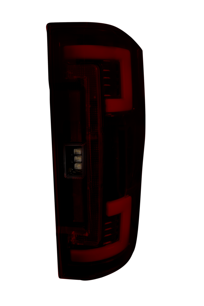 Ford Super Duty 20-22 (Replaces OEM LED) Tail Lights OLED in Dark Red Smoked