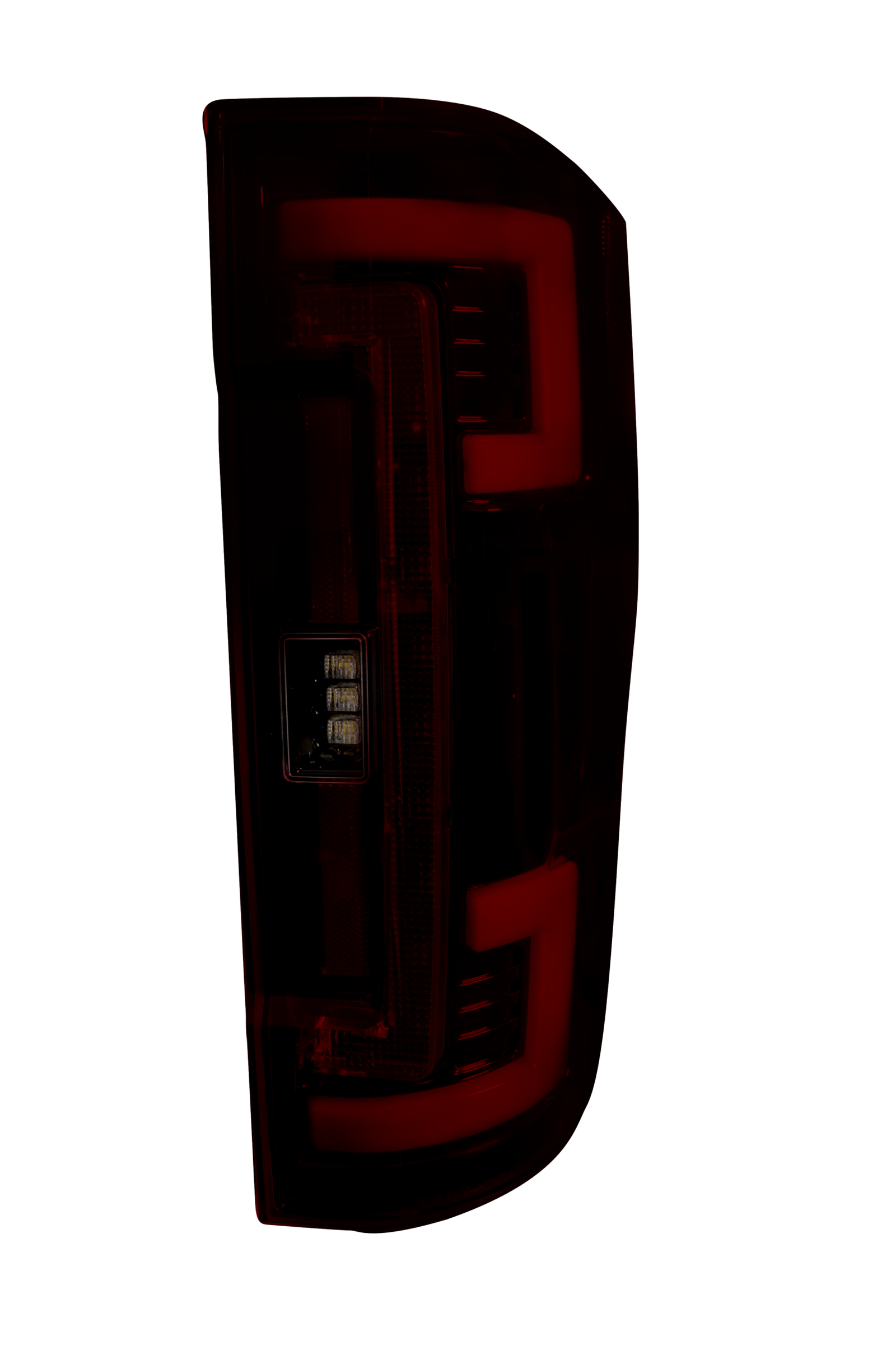 Ford Super Duty 20-22 (Replaces OEM LED) Tail Lights OLED in Dark Red Smoked - Image 5
