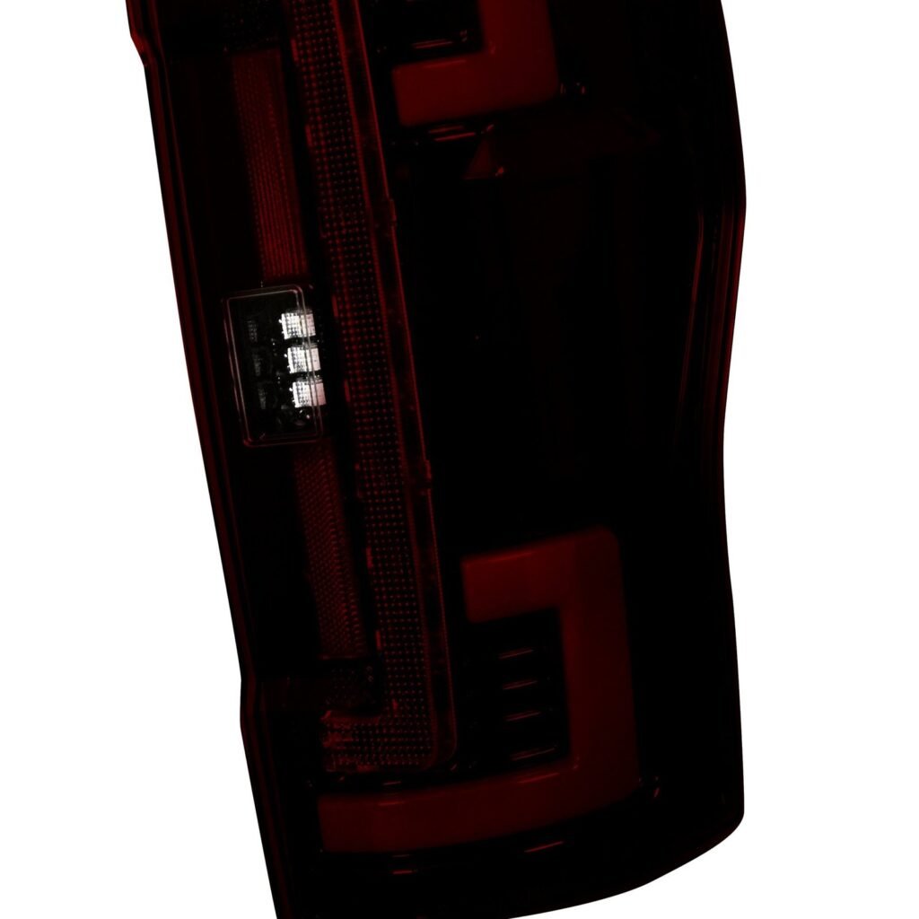 Ford Super Duty 20-22 (Replaces OEM LED) Tail Lights OLED in Dark Red Smoked