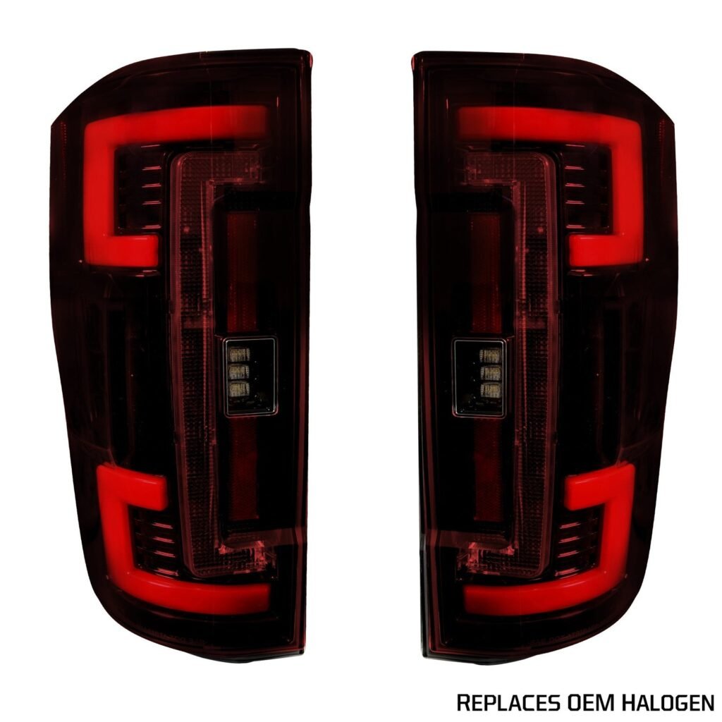 Ford Super Duty 20-22 (Replaces OEM Halogen) Tail Lights OLED in Red