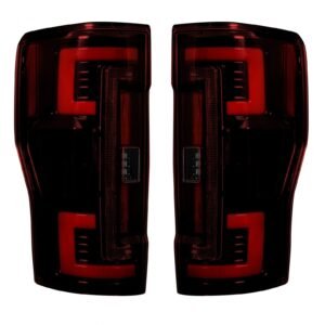Ford Super Duty F250/350/450/550 17-19 Tail Lights OLED in Red - Image 2