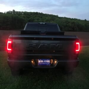 Dodge RAM 1500/2500/3500 13-18 OLED Tail Lights Scanning OLED Turn Signals in Smoked - Image 2