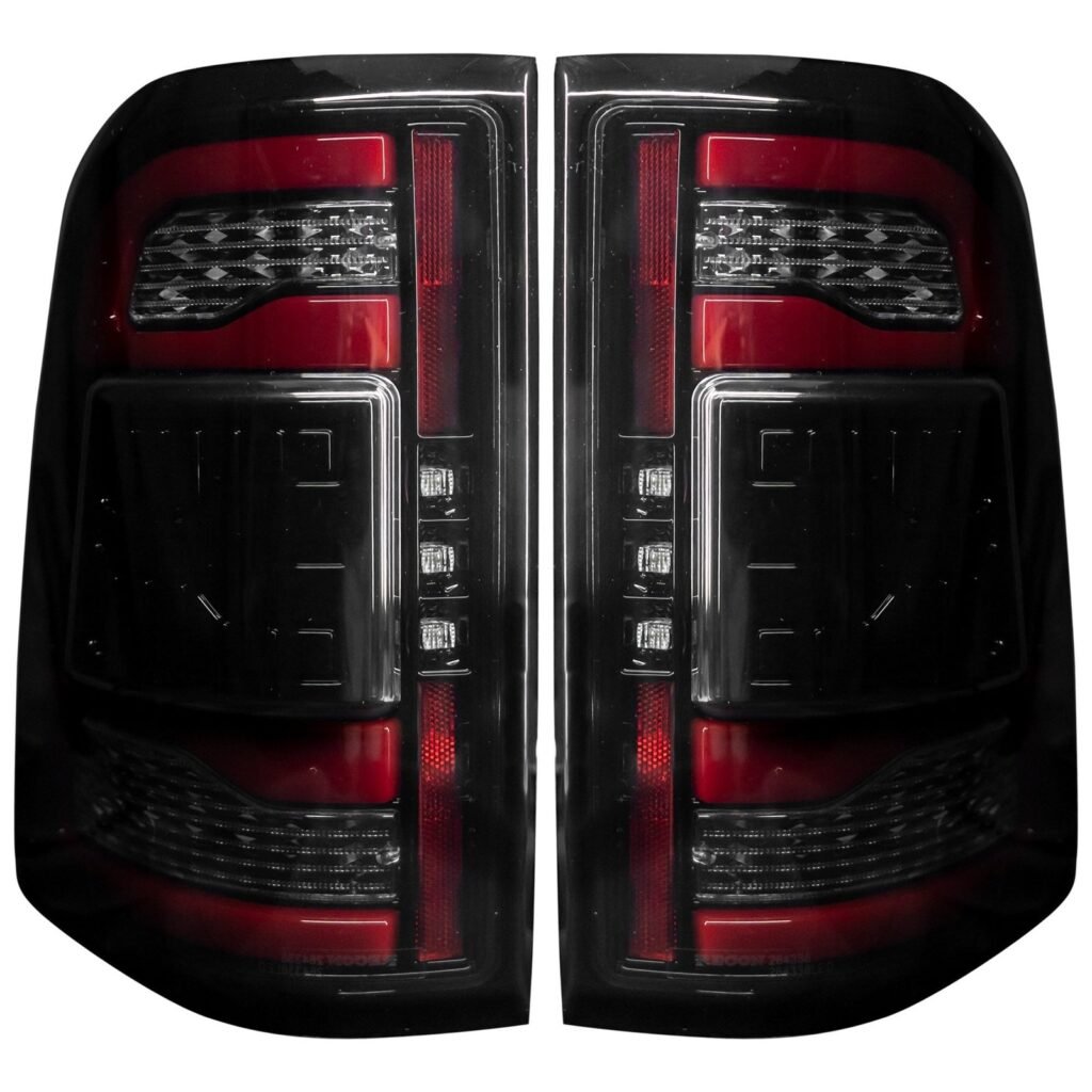 Dodge RAM 1500 19-21 OLED Tail Lights Smoked Replaces OEM LED Tail Lights