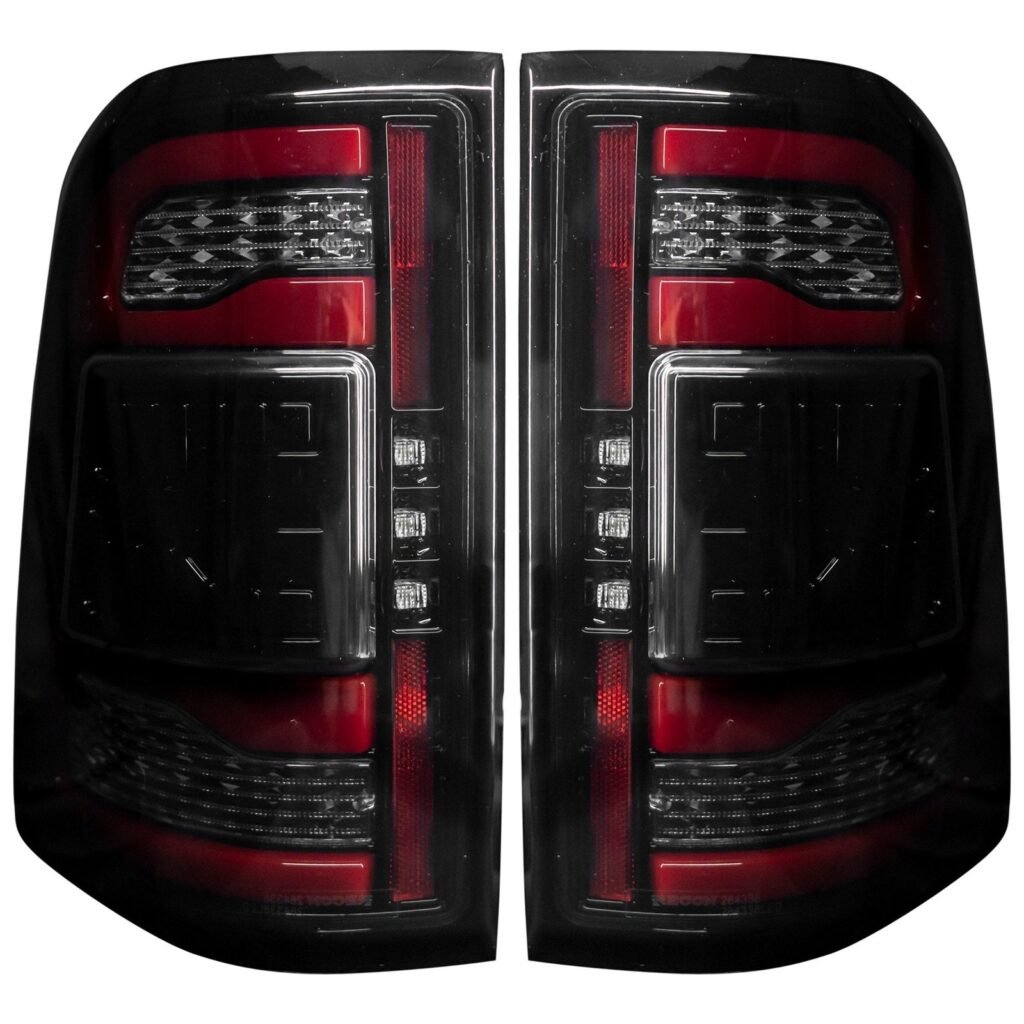 Dodge RAM 1500 19-21 OLED Tail Lights Smoked w/ NO Blind Spot Sensor