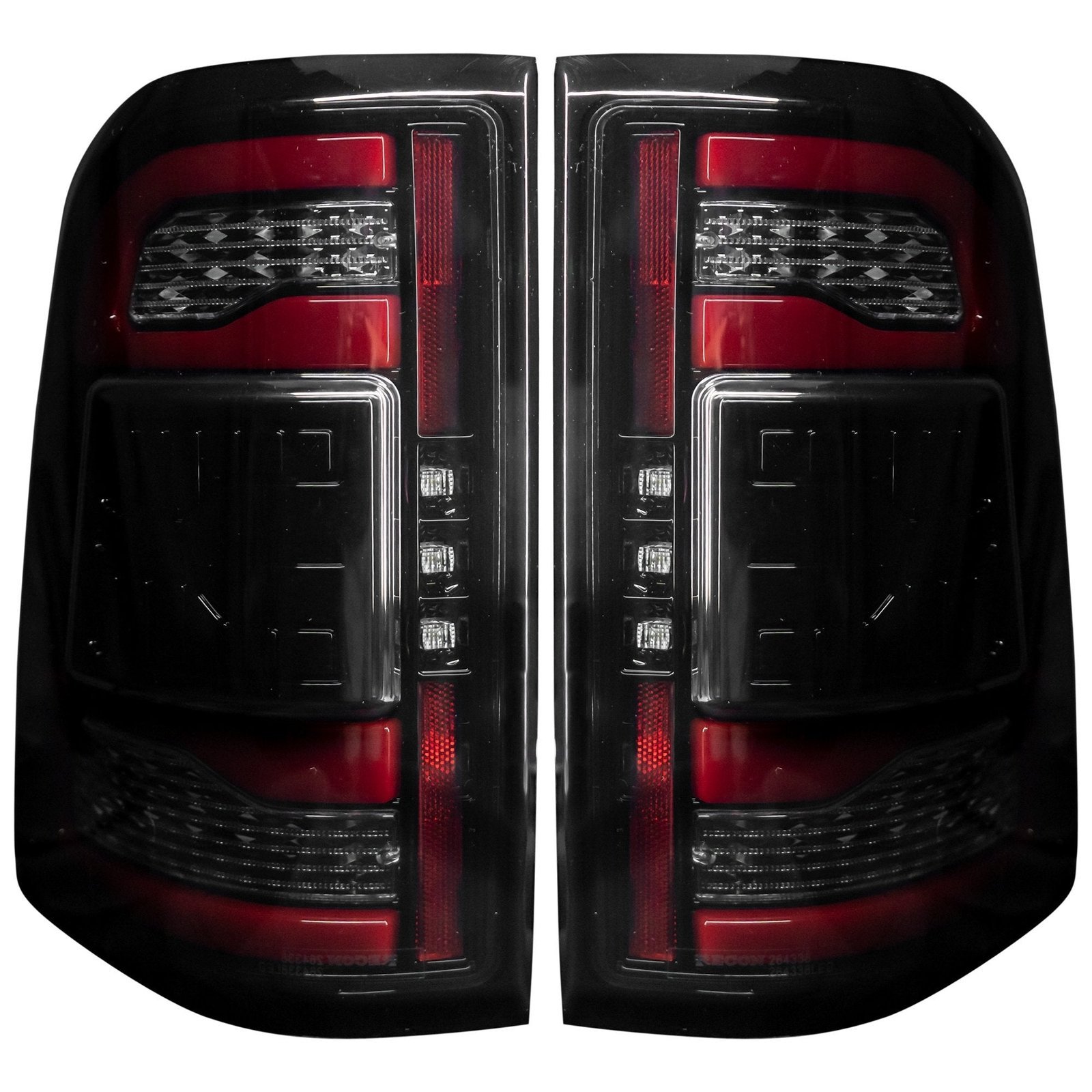 Dodge RAM 1500 19-21 OLED Tail Lights Smoked w/ NO Blind Spot Sensor - Image 1