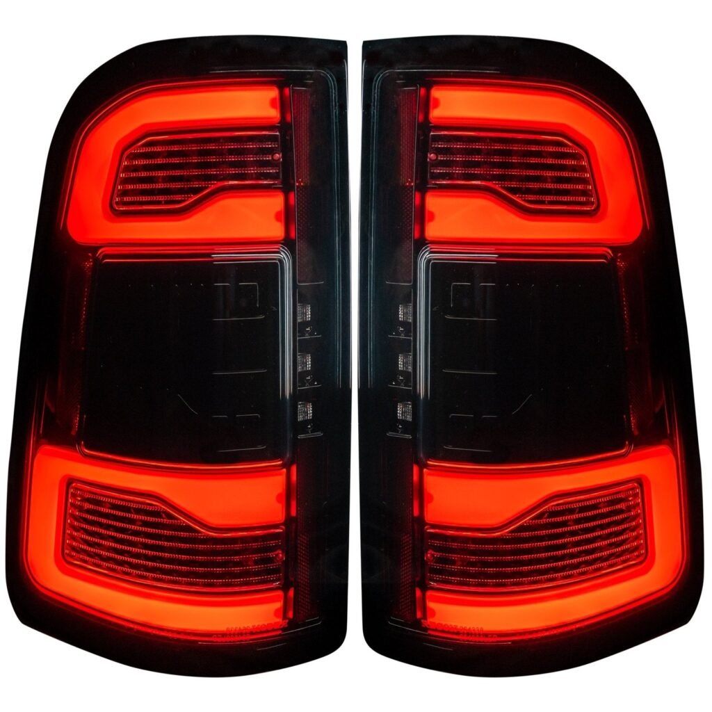 Dodge RAM 1500 19-21 OLED Tail Lights Smoked Replaces OEM LED Tail Lights