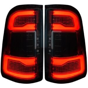 Dodge RAM 1500 19-21 OLED Tail Lights Smoked Replaces OEM LED Tail Lights - Image 1