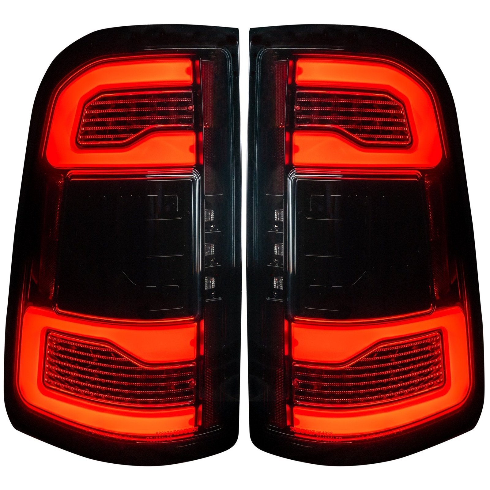 Dodge RAM 1500 19-21 OLED Tail Lights Smoked Replaces OEM LED Tail Lights - Image 1