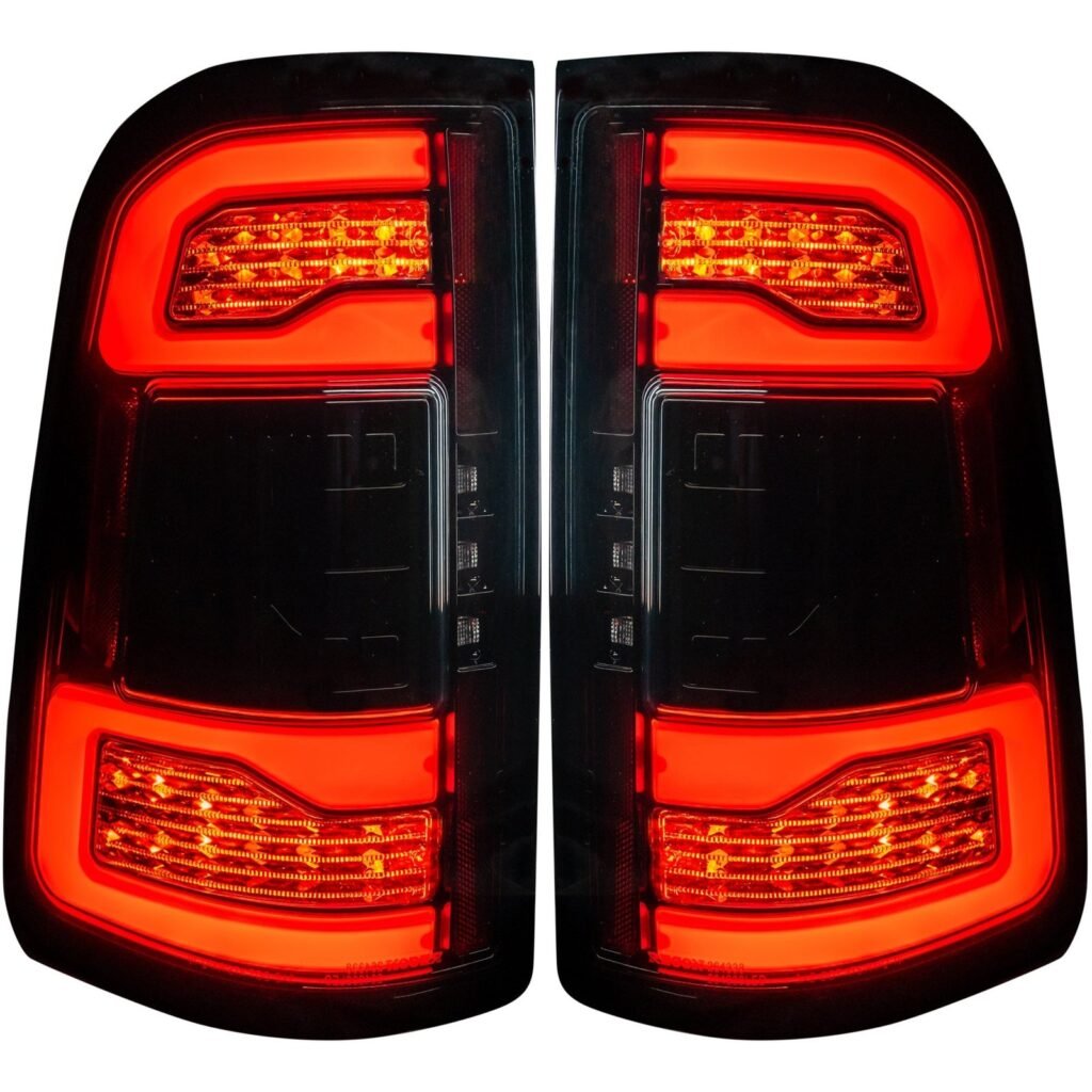 Dodge RAM 1500 19-21 OLED Tail Lights Smoked w/ NO Blind Spot Sensor
