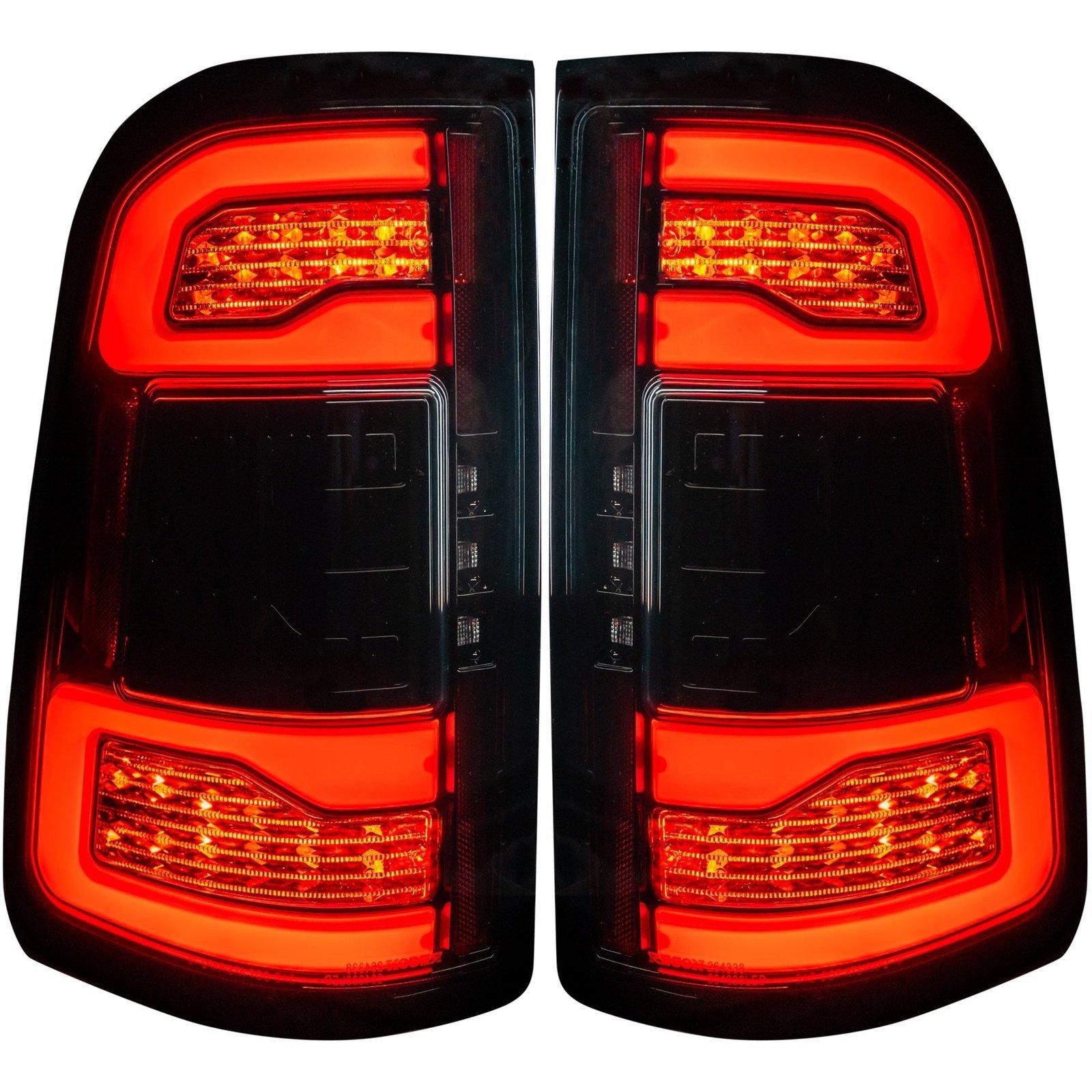 Dodge RAM 1500 19-21 OLED Tail Lights Smoked w/ NO Blind Spot Sensor - Image 2