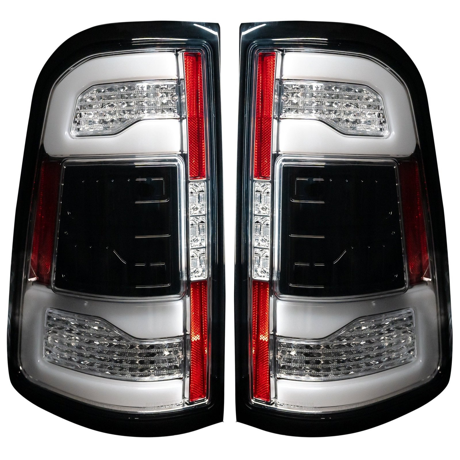 Dodge RAM 1500 19-21 OLED Tail Lights w/ NO Blind Spot Sensor in Clear - Image 1
