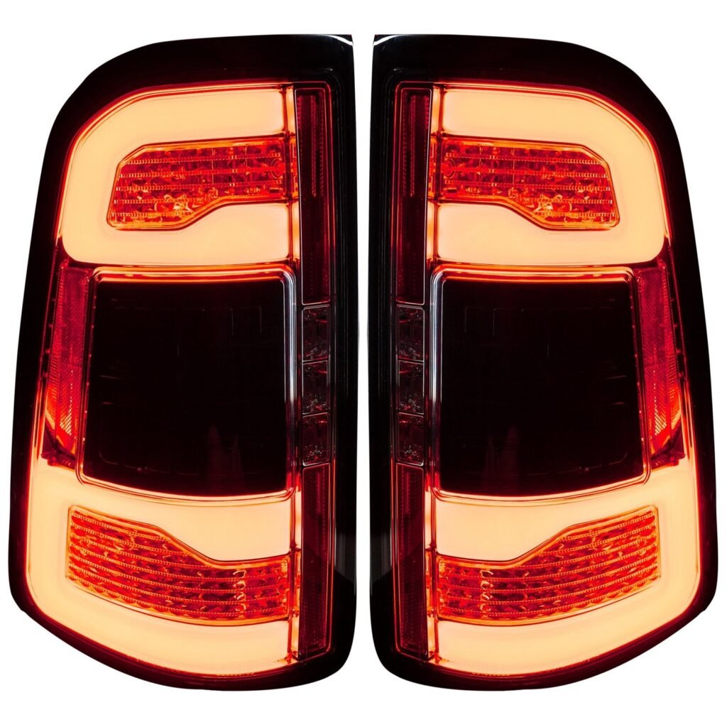 Dodge RAM 1500 19-21 OLED Tail Lights Smoked Replaces OEM LED Tail Lights