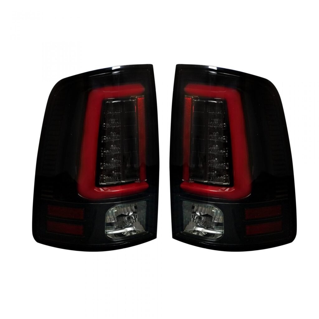 Dodge RAM 1500/2500/3500 13-18 Tail Lights OLED in Smoked