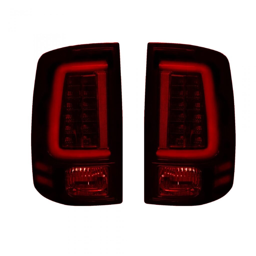 Dodge RAM 1500 09-18 & 2500/3500 10-18 Tail Lights OLED in Dark Red Smoked