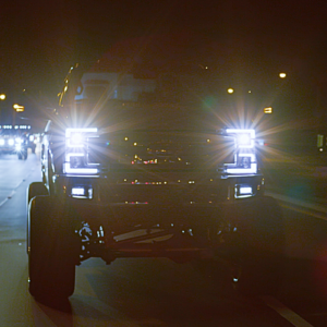 Ford Super Duty 17-19 Projector Headlights OLED DRL, LED Turn Signals Smoked - Image 2