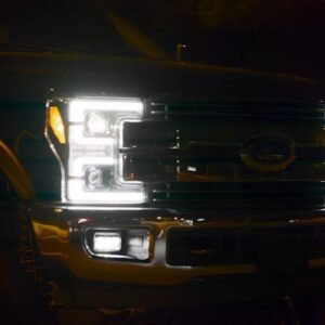 Ford Super Duty 17-19 Projector Headlights OLED DRL & LED Turn Signals Clear - Image 4