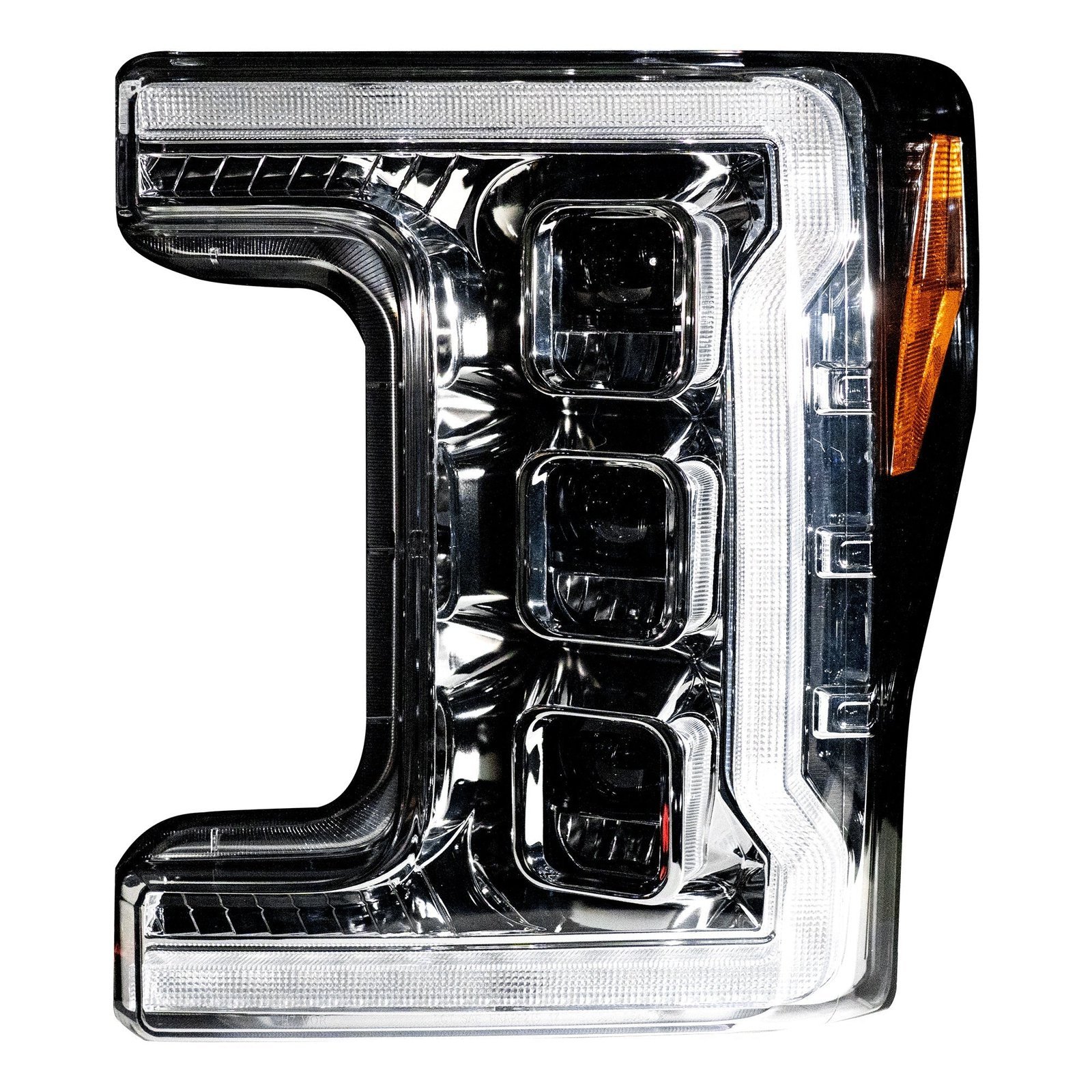 Ford Superduty 20-22 F250/F350/F450/F550 Projector Led Headlights - Clear/Chrome - Image 2
