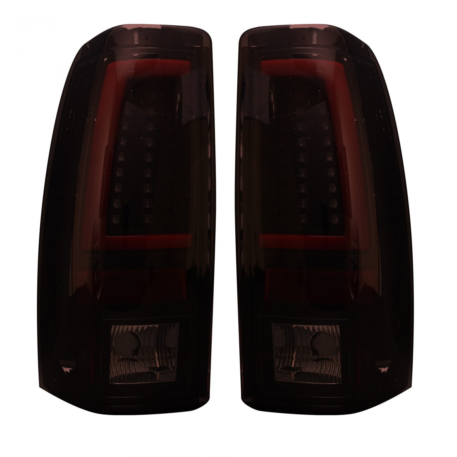 Chevy Silverado & GMC Sierra 99-07 Tail Lights OLED in Dark Red Smoked - Image 1