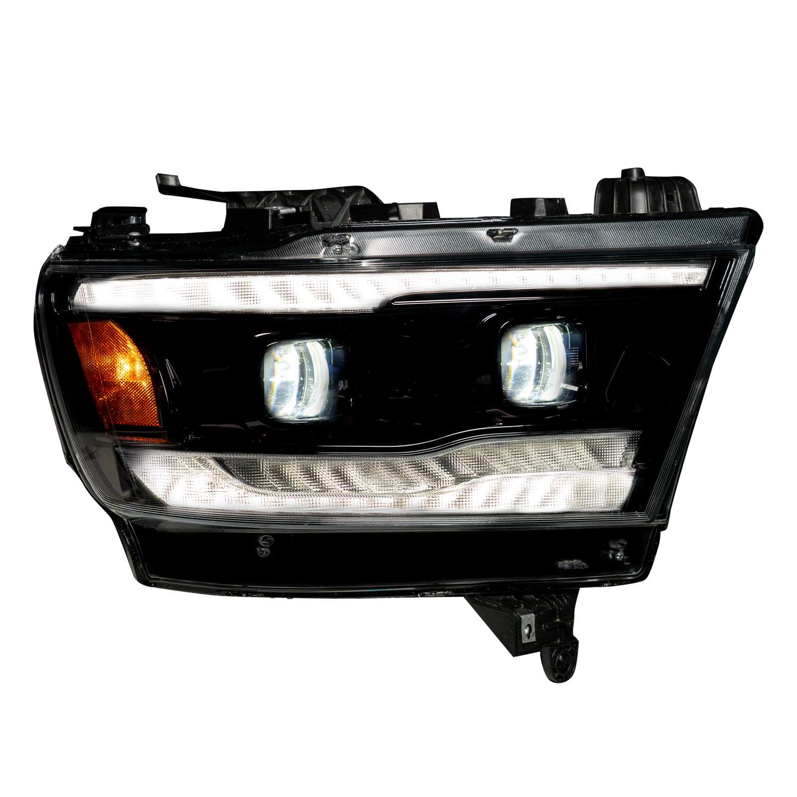 Dodge RAM 1500 19-21 Projector Headlights Smoked/Black - Image 2