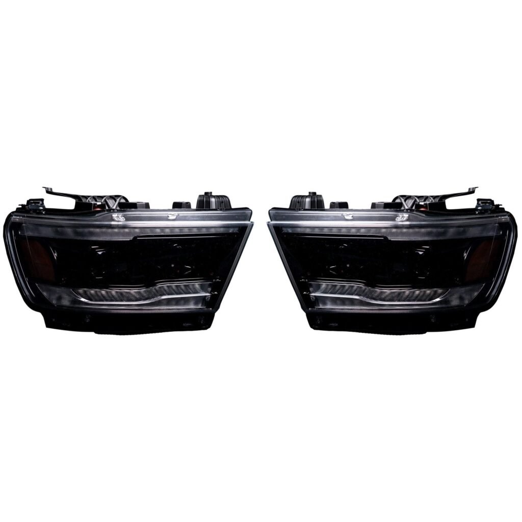 Dodge RAM 1500 19-21 Projector Headlights Smoked/Black