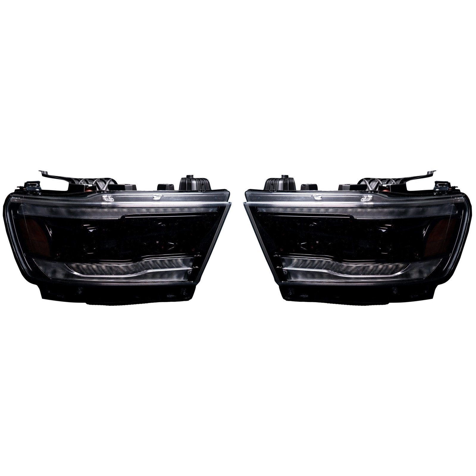 Dodge RAM 1500 19-21 Projector Headlights Smoked/Black - Image 1