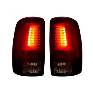 Chevy Tahoe/Suburban & GMC Yukon Denali 00-06 Tail Lights OLED Dark Red Smoked - Image 2