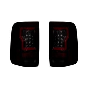 Ford F150 04-08 Straight Tail Lights OLED in Dark Red Smoked - Image 1