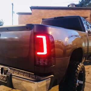 GMC Sierra 07-13 Tail Lights OLED in Clear - Image 5