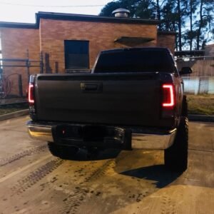 GMC Sierra 07-13 Tail Lights OLED in Dark Red Smoked - Image 3
