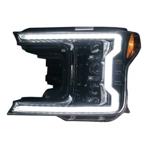 Ford F150 18-20 LED Headlights OLED DRL LED Turn Signals Smoked/Black - Image 1