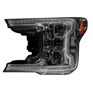 Ford F150 18-20 LED Headlights OLED DRL LED Turn Signals Clear/Chrome - Image 1