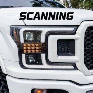Ford F150 18-20 Projector Headlights OLED DRL LED Smoked/Black - Image 3