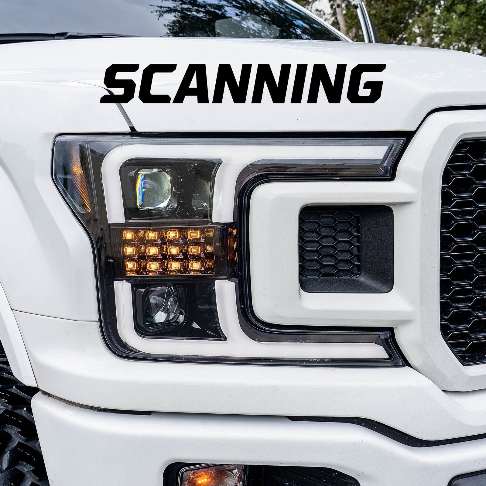 Ford F150 18-20 Projector Headlights OLED DRL LED Smoked/Black - Image 3