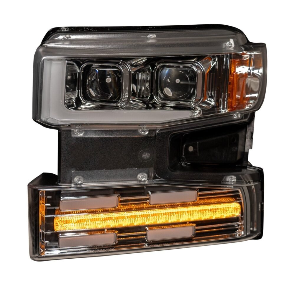 Chevy Silverado 1500 19-21 Projector Headlights OLED Halos DRL Clear/Chrome