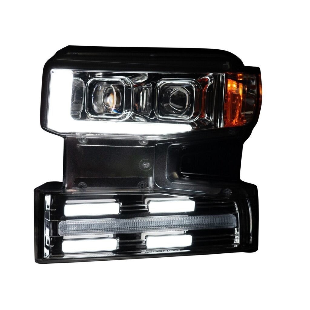 Chevy Silverado 1500 19-21 Projector Headlights OLED Halos DRL Clear/Chrome