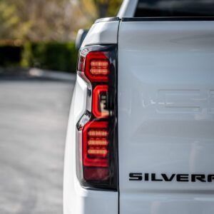 Chevy Silverado 1500 19-23 (Replaces OEM Halogen Tail Lights ONLY) Tail Lights OLED Smoked - Image 11