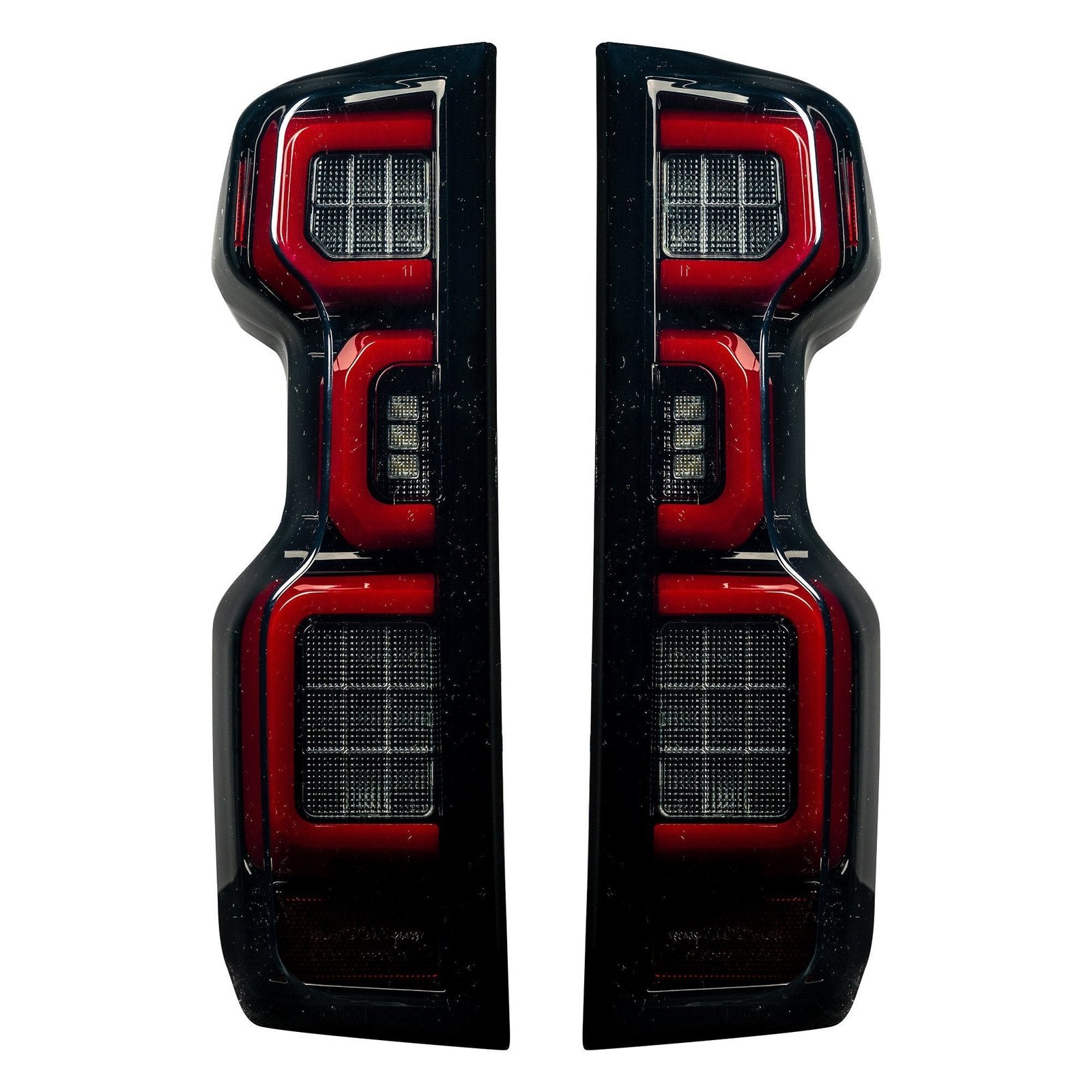 Chevy Silverado 1500 19-23 (Replaces OEM Halogen Tail Lights ONLY) Tail Lights OLED Smoked - Image 6