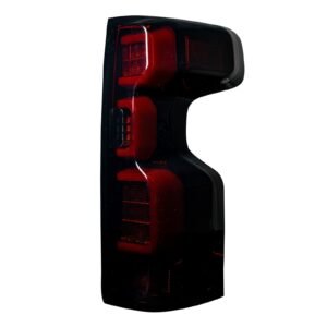 Chevy Silverado 1500 19-23 (Replaces OEM Halogen Tail Lights ONLY) Tail Lights OLED Red Smoked - Image 2