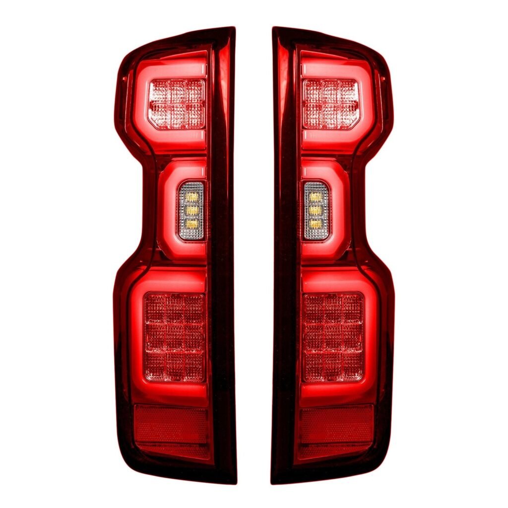 Chevy Silverado 1500 19-23 (Replaces OEM Halogen Tail Lights ONLY) Tail Lights OLED Red
