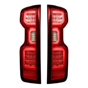 Chevy Silverado 1500 19-23 (Replaces OEM Halogen Tail Lights ONLY) Tail Lights OLED Red - Image 1
