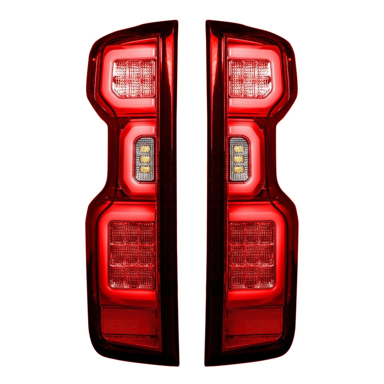 Chevy Silverado 1500 19-23 (Replaces OEM Halogen Tail Lights ONLY) Tail Lights OLED Red - Image 1