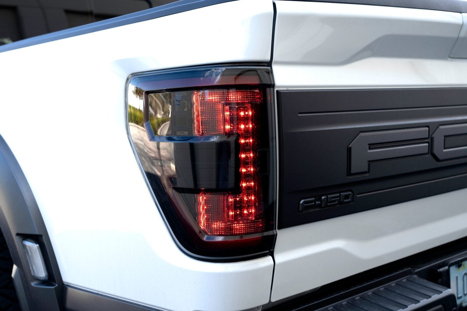 Ford F150 & Raptor 21-23 (Replaces Oem Led Style Tail Lights W/ Blind Spot Warning System) Oled Tail Lights - Red Smoked Lens - Image 4