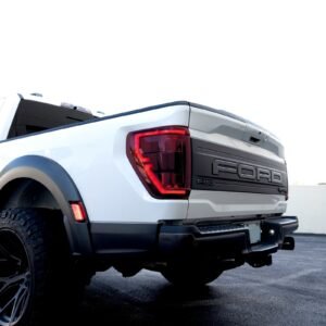 Ford F150 & Raptor 21-23 (Replaces OEM Led Style Tail Lights W/ Blind Spot Warning System) Oled Tail Lights - Red Lens - Image 6