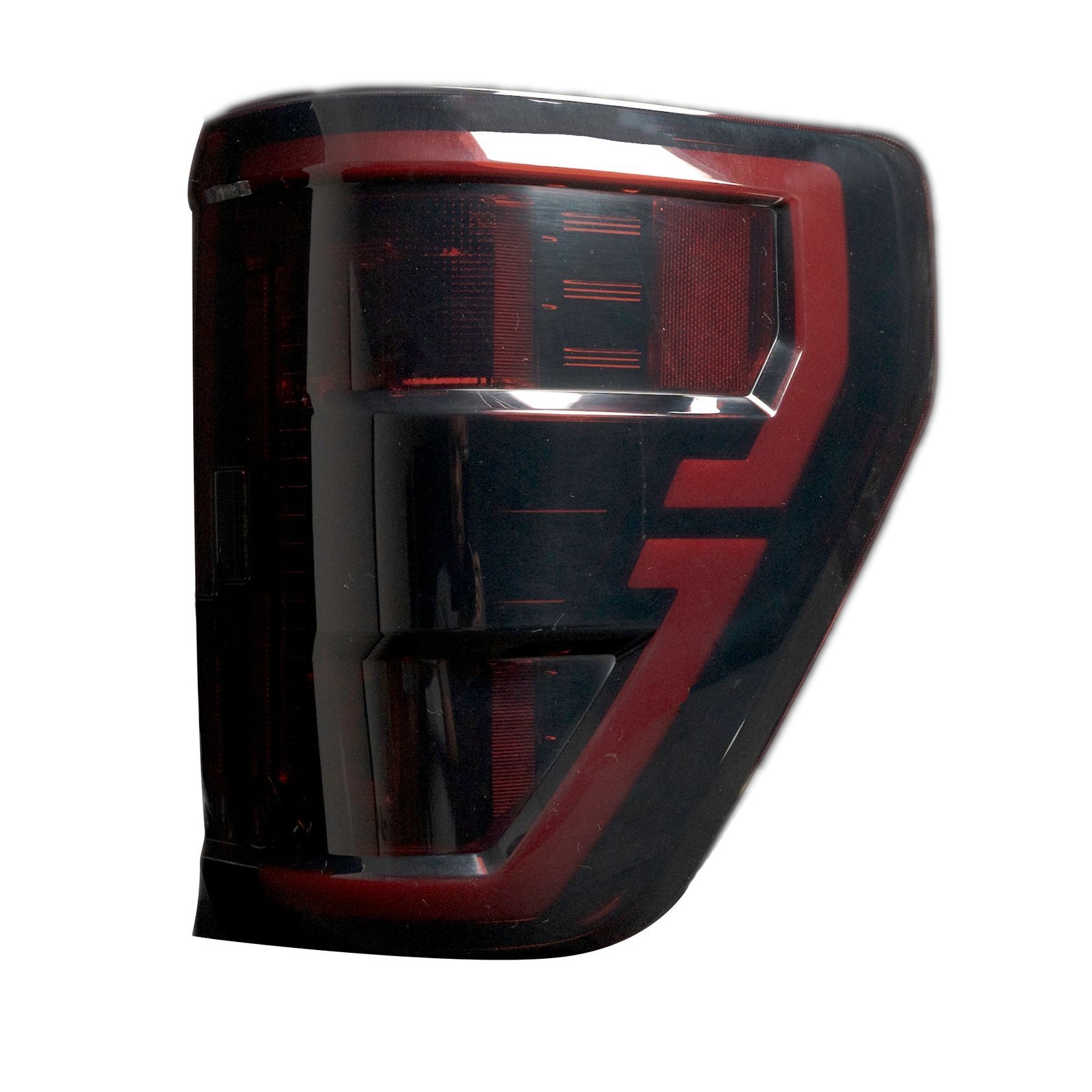Ford F150 & Raptor 21-23 (Replaces Oem Led Style Tail Lights W/ Blind Spot Warning System) Oled Tail Lights - Red Smoked Lens - Image 2