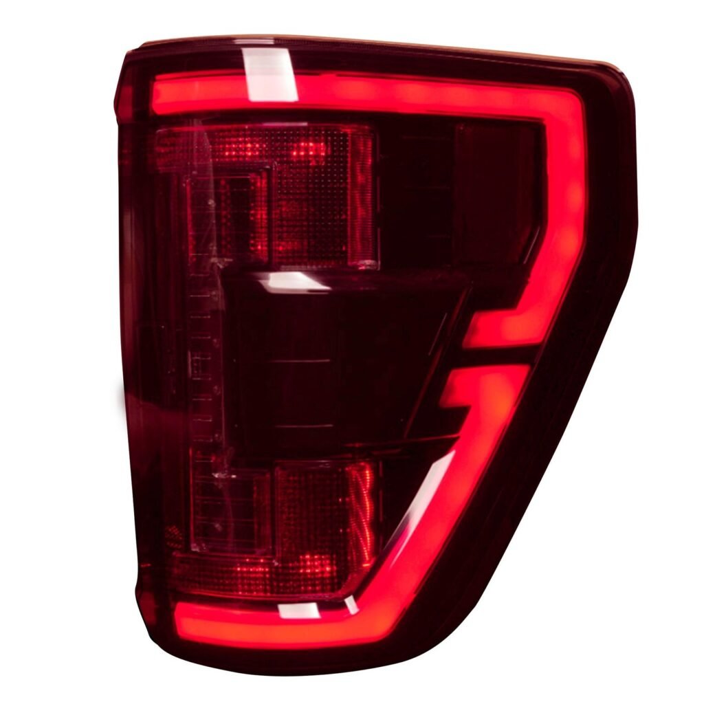 Ford F150 & Raptor 21-23 (Replaces OEM Led Style Tail Lights W/ Blind Spot Warning System) Oled Tail Lights - Red Lens