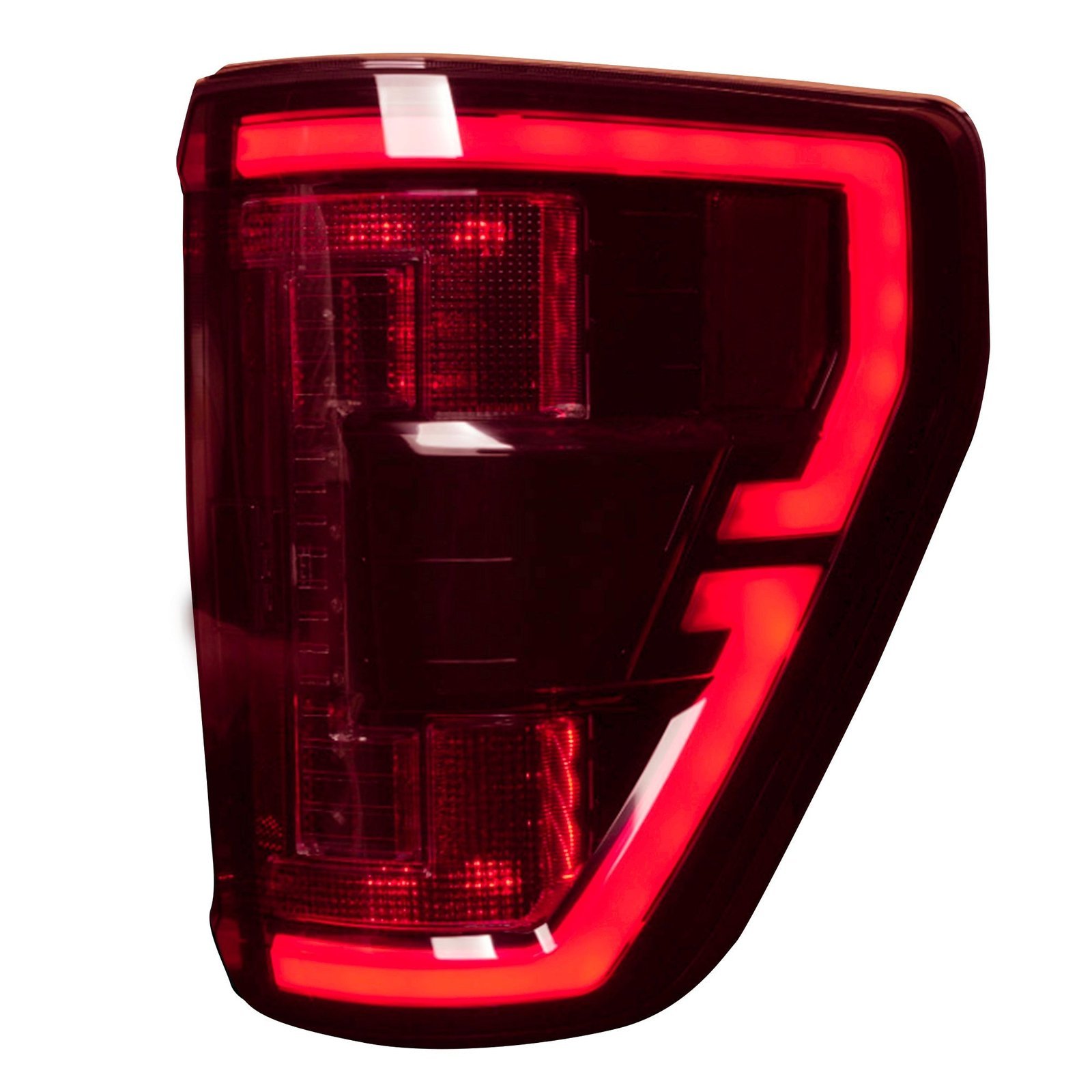 Ford F150 & Raptor 21-23 (Replaces OEM Led Style Tail Lights W/ Blind Spot Warning System) Oled Tail Lights - Red Lens - Image 3