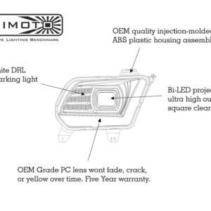 Ford Mustang (10-12): XB LED Headlights - Image 7