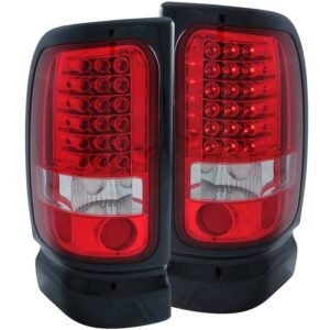 Dodge Ram 1500/2500/3500 94-01/ Ram Sport Model 94-98 LED Tail Lights Red Clear - Image 1